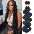 Body Wave 100% Human Hair Bulk No Weft Human Hair for Braid Unprocessed Brazilian Human Hair Virgin Hair Natura Black