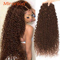 Chocolate Brown Water Wave Brazillian Human Hair 3/4 Bundles Deal Human Hair Weaving Wefts Remy Human Hair Extensions for Women