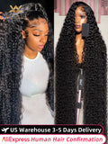 250 Density Deep Wave Lace Frontal Wig 13X4 13X6 360 Hd Curly Human Hair Lace Front Wigs for Women Water Wave Pre Plucked Lace